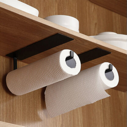 Купить Kitchen Sef-Adhesive Ro Rack Paper Towe Hoder Tissue Hanger Rack Nai-Free Cabinet Shef Sundries Accessories