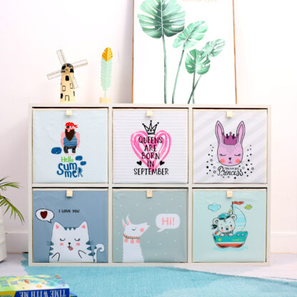 Купить New Cartoon toy storage Box Foding Storage Bins Wardrobe der organizer cothes storage basket kids toys organizer