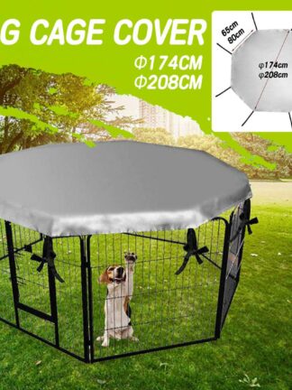 Купить Dog Crate Cover For Pet Dog Paypen Tent Crate Room Puppy Cat Rabbit Cage Sunscreen Rainproof Prevent Escape
