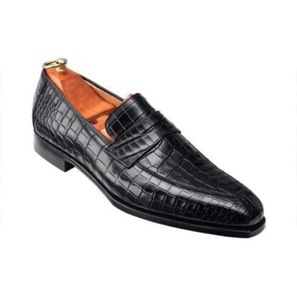 Купить Men Crocodile PU Leather Shoes Low Heel Shoes Dress Shoes Brogue Spring Ankle Boots Vintage Classic Male F61