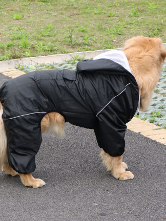 Купить Outdoor arge Dog Raincoat Waterproof big Dog Cothes Coat Rain Jacket Refective Medium arge big dog poncho Breathabe mesh