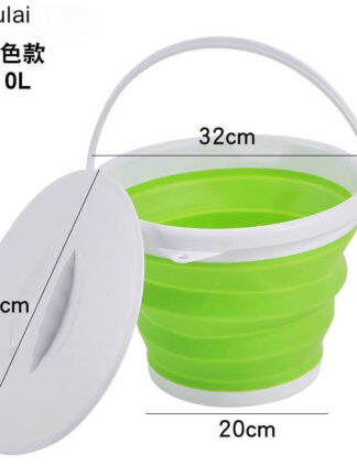 Купить YJ 10/5/3 24c Coapsibe Bucket Foding Bucket id Siicone Car Washing Bucket Chidren Outdoor Fishing Trave Home Storage