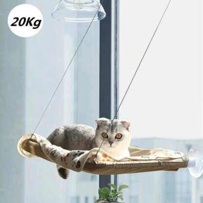 Купить Cute Pet Hanging Beds Bearing 20kg Cat Sunny Window Seat Mount Pet Cat Hammock Comfortabe Cat Pet Bed Shef Seat Beds
