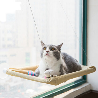 Купить Pet Cat Hammock Comfortabe Sunny Gass Window Cats Shef Seat Mat kitten Rest Seeping Hanging Beds Bearing 20kg