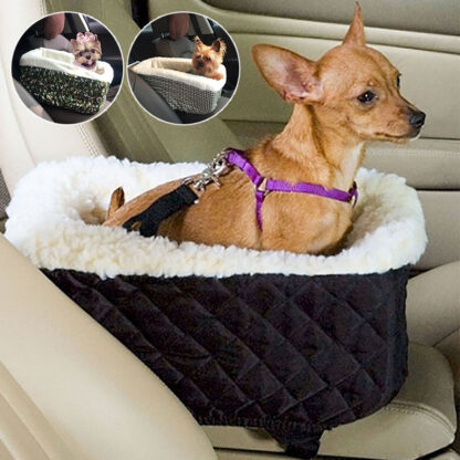 Купить Universa Vehice Armrest Box Pet Carrier Seat Nonsip Quited Pet Car Carrier for Dog Bags for Sma Dogs Outdoor Trave