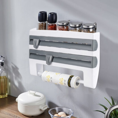 Купить ADOREHOUSE Mutifunction Kitchen Organizer Sauce Botte Rack 4 In 1 Cing Fim Cutting Hoder Can Storage Rack Organizer