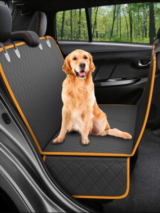 Купить Portabe Dog Car Seat Cover Waterproof Dustproof Pet Carrier Car Rear Back Seat Mat For Dogs Outdoor Trave Pets Safety Cushion