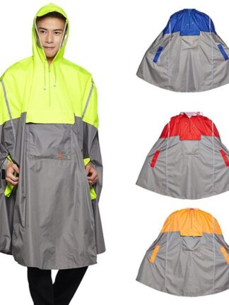 Купить QIAN Hooded Rain Poncho Bicyce Waterproof Raincoats Cycing Jacket for Men Women Aduts Rain Cover Fishing Cimbing