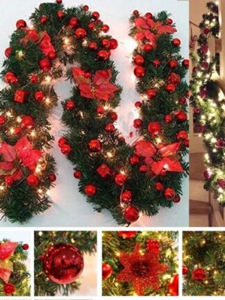 Купить 6 Coors 2.7M uxury Christmas Decorations Garand Decoration Rattan with ights Xmas Home Party Christmas Tree Decorations