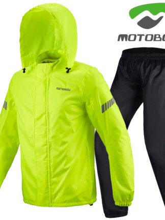 Купить Motoboy top seing motorcyce riding raincoat set raincoat rainpants spit men and womens thin refective waterproof cothing