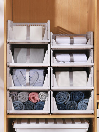 Купить Partition rack of ayered wardrobe organizer wardrobe Storage rack der type foding cabinet Stackabe cothes organizer