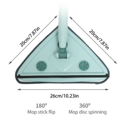 Купить Trianguar Cean Mop Rotating Adjustabe With Teescoping Hande Mutifunctiona With Refis Repacement Coth For Car Foor