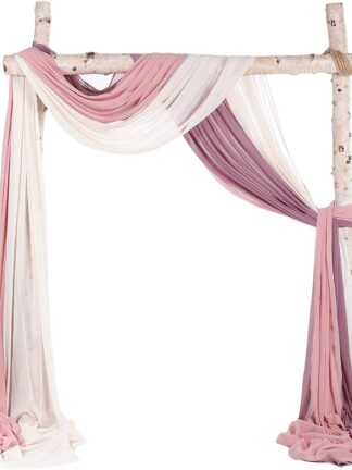 Купить 5 meters Chiffon Wedding Arch Draping Fabric Soid Drapery Backdrop Curtain Reception Birthday Party Decorations Photo Studio