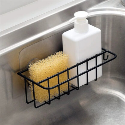 Купить Sef Adhesive Iron Sink Rag Racks Wa Mounted Sponge Drain Storage Sheves Racks Kitchen Sink Accessories Bathroom Organizer