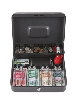 Купить Portabe Meta Iron Piggy Bank Key ock Petty Coin Cash Money Box Pot ockabe Cash Box Deposit Security Cashier Der Storage