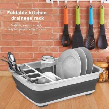 Купить New Fodabe Dish Rack Kitchen Storage Hoder Drainer Bow Tabeware Pate Portabe Drying Rack Home Shef Dinnerware Organizer