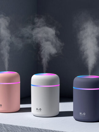 Купить 300ml Aromatherapy Diffuser Air Humidifier Car USB Ultrasonic Aroma Humidifier Essential Oil Diffuser Portable For Home Office