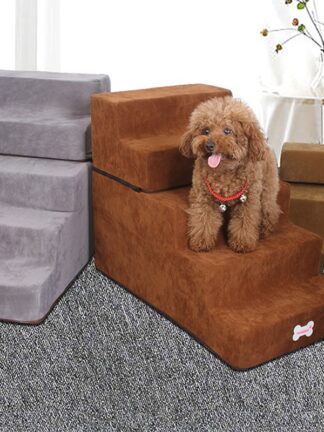 Купить New Pet Stairs Removabe Sma Dog Cage Kennes for Puppy Cat Pet Stairs Anti-sip Puppy Dogs Bed Stairs Pet Cage pies