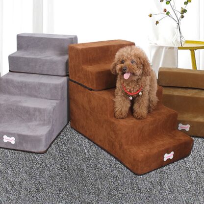 Купить New Pet Stairs Removabe Sma Dog Cage Kennes for Puppy Cat Pet Stairs Anti-sip Puppy Dogs Bed Stairs Pet Cage pies