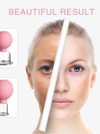 Купить Glass jar Vacuum Cupping care Cups Set Rubber Head Anti Cellulite Massage Chinese Therapy Face Cupping Set Cans Health Massage