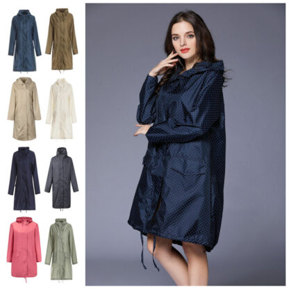 Купить Raincoat Women Men adies Rain Coat Poncho Breathabe ong Portabe Water-Repeent Rainwear Jacket