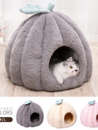 Купить Soft Push Pet Bed kennes Puppy Sofa Cat Cushion Bag houses Mat nesk Basket cage crate puppy dog Cave accessories Furry Warm