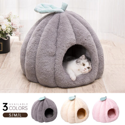 Купить Soft Push Pet Bed kennes Puppy Sofa Cat Cushion Bag houses Mat nesk Basket cage crate puppy dog Cave accessories Furry Warm