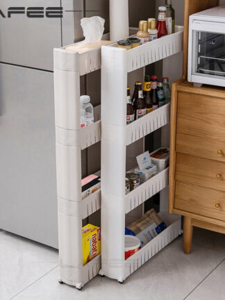Купить Interspace storage rack Gap shef puey mobie kitchen toiet gap rack bathroom storage rack fridge side seam finishing