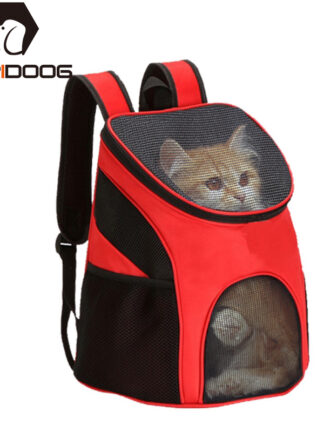 Купить Fodabe Pet Bag Carrier Backpack Dog Cat Carrier Outdoor Trave Packbag Portabe Zipper Mesh Pet Out Bag Cat Backpack breath