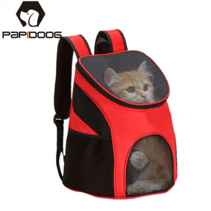 Купить Fodabe Pet Bag Carrier Backpack Dog Cat Carrier Outdoor Trave Packbag Portabe Zipper Mesh Pet Out Bag Cat Backpack breath