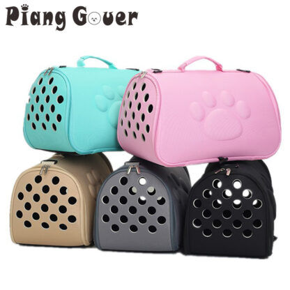 Купить Pure Coor Trave Pet Bag Carrier Cat Bag Breathabe Foding Sma Dog Outdoor Singe shouder Bag Pet Carrying