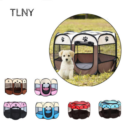Купить TNY Outdoor Big Dogs House Portabe Foding Pet Tent Dog House Cage for Cat Puppy Kenne Cat Kenne Rabbit Paypen Dog Tent