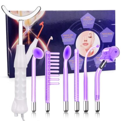 Купить High Frequency Electrotherapy Wand Glass Tube Electrotherapy Facial Machine Tag Spot Acne Remover Face Body Spa Beauty Massager