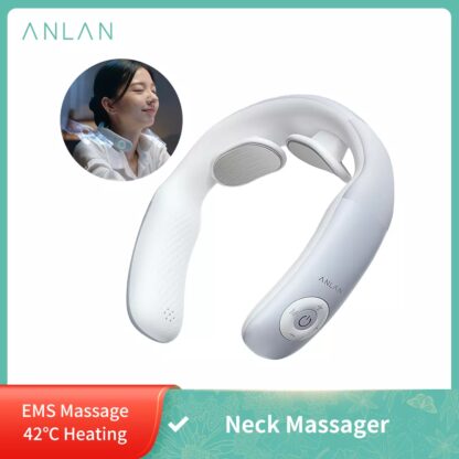 Купить ANLAN Smart Neck Massager Shoulder Massage Electric Pulse Cervical Vertebra Portable Heating Pain Stress Relief Tool Health Care