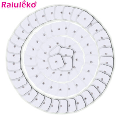Купить 100/50Pcs White Electrode Pads Physiotherapeutic Patches Replacement Tens Massagers Machine Electronic Physiotherapy Massager