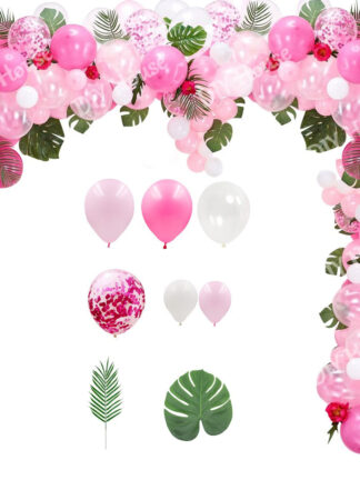 Купить 1Set Famingo Theme Baoon Arch Pink Summer Pineappe Bas Wedding Party Decoration Happy Birthday Kids Gift DIY Home pies