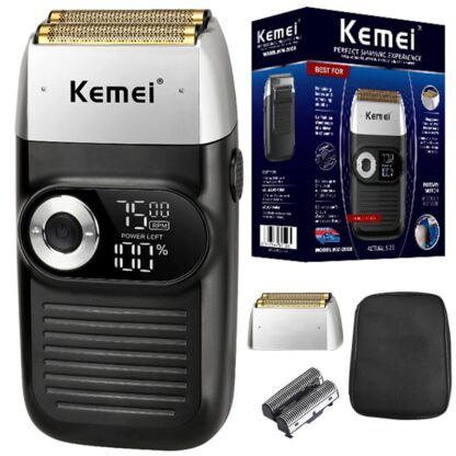Купить Original kemei powerful barber pro electric shaver for men hair beard electric razor balds head shaving machine finishing fades