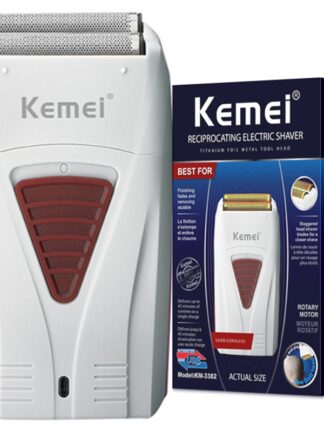 Купить Original kemei finishing fade rechargeable electric shaver hair beard cleaning electric razor for men bald head shaving machine