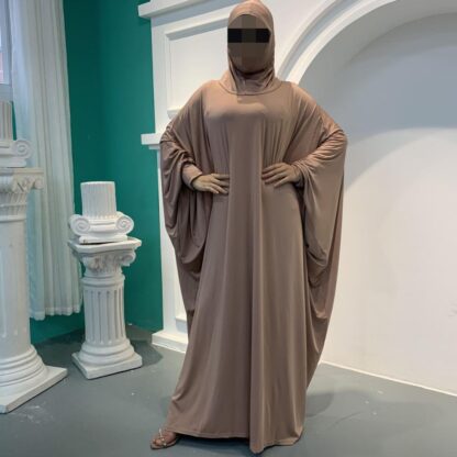 Купить Muslim Prayer Garment Abaya Women Hijab Dress Burka Niqab Islamic Clothing Dubai Turkey Formal Namaz Long Khimar Jurken Abayas