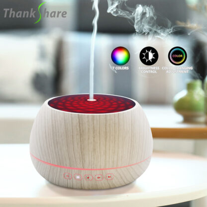 Купить THANKSHARE 1000 ML Humidifier Aroma Diffuser Ultrasonic Air Essential Oil Humidificador 7 Color LED Light Aromatherapy For Home