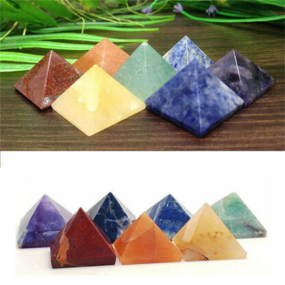 Купить Pyramid Natural Stone Crystal Healing Wicca Spirituality Carvings Stone Craft Square Quartz Turquoise Gemstone Carnelian Jewelry