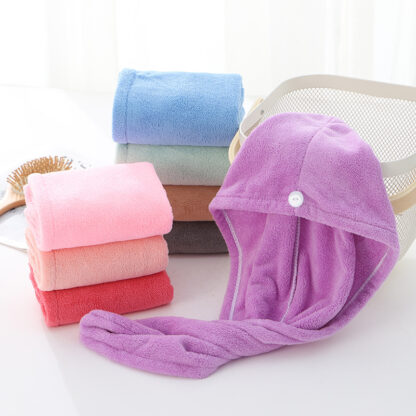 Купить Shower Caps For Magic Quick Dry Hair Microfiber Towel Drying Turban Wrap Hat Caps Spa Bathing Caps ST273 s