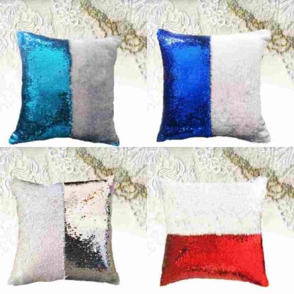 Купить Reversible Glitter Mermaid DIY Sequins Cushion Cover Throw Pillow Cushion Cover Car Home Sofa Decoration Pillowcase s