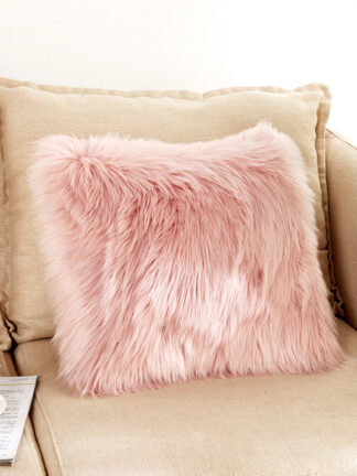 Купить Factory Direct Delivery Square Outdoor Faux Fur Cushion Cover colorful Home Sofa Cushion Covers Decorative Bset Sell s