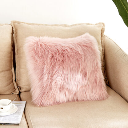 Купить Factory Direct Delivery Square Outdoor Faux Fur Cushion Cover colorful Home Sofa Cushion Covers Decorative Bset Sell s
