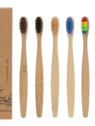 Купить High Quality Bamboo Toothbrush Soft Nylon Capitellum Toothbrush With Box Packaging Oral Hygiene Whitening Toothbrushes Hotel Use