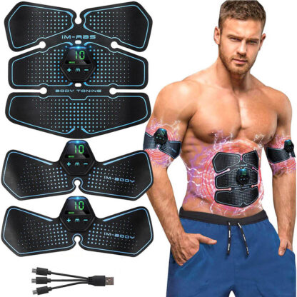 Купить Abdominal Muscle Stimulator with LCD Display for Men/Women EMS Abs Trainer Home Gym Workout Exercise Vibration Fitness Massager