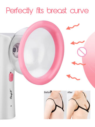 Купить Professional Breast Enlargement Massage Machine Electric Beauty Breast Enhancer 2 Sizes Vacuum Chest Pump Design Suction Cup 48