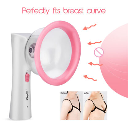 Купить Professional Breast Enlargement Massage Machine Electric Beauty Breast Enhancer 2 Sizes Vacuum Chest Pump Design Suction Cup 48