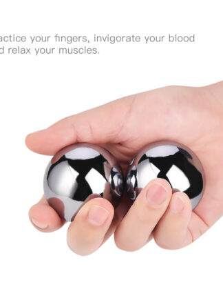 Купить 2 Pcs Baoding Balls Chinese Health Exercise Stress Balls 39mm Metal Meridian Ball For Hand Brain Exercise with Storage Box 31